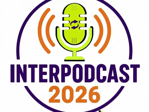 Logo del evento internacional podcastero INTERPODCAST 2026